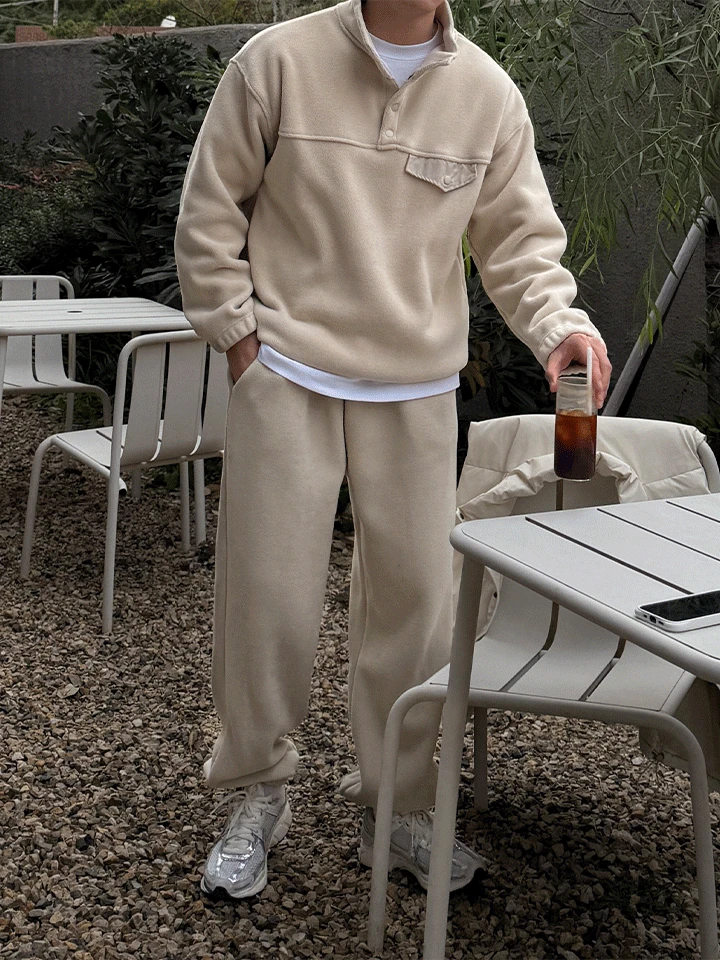 러쉬 후리스 아노락+조거팬츠 셋업