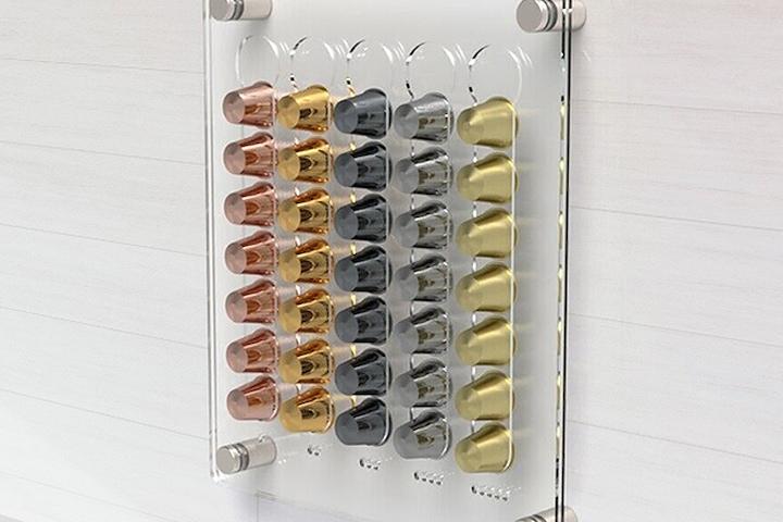 디바이드 캡슐 커피 벽걸이 보관 정리함