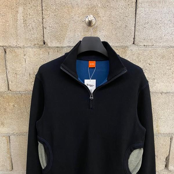 [M] BOSS Half Zip-Up Sweater