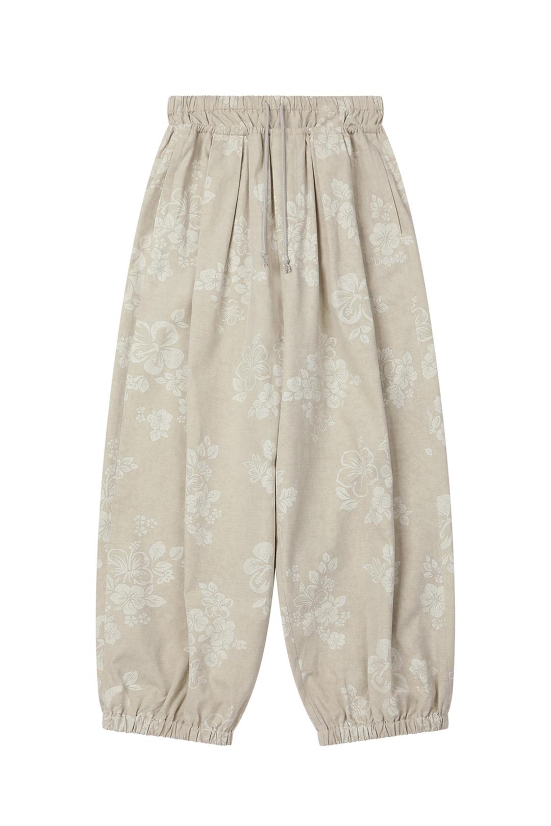 HAWAIIAN BALLOON PANTS IN BEIGE