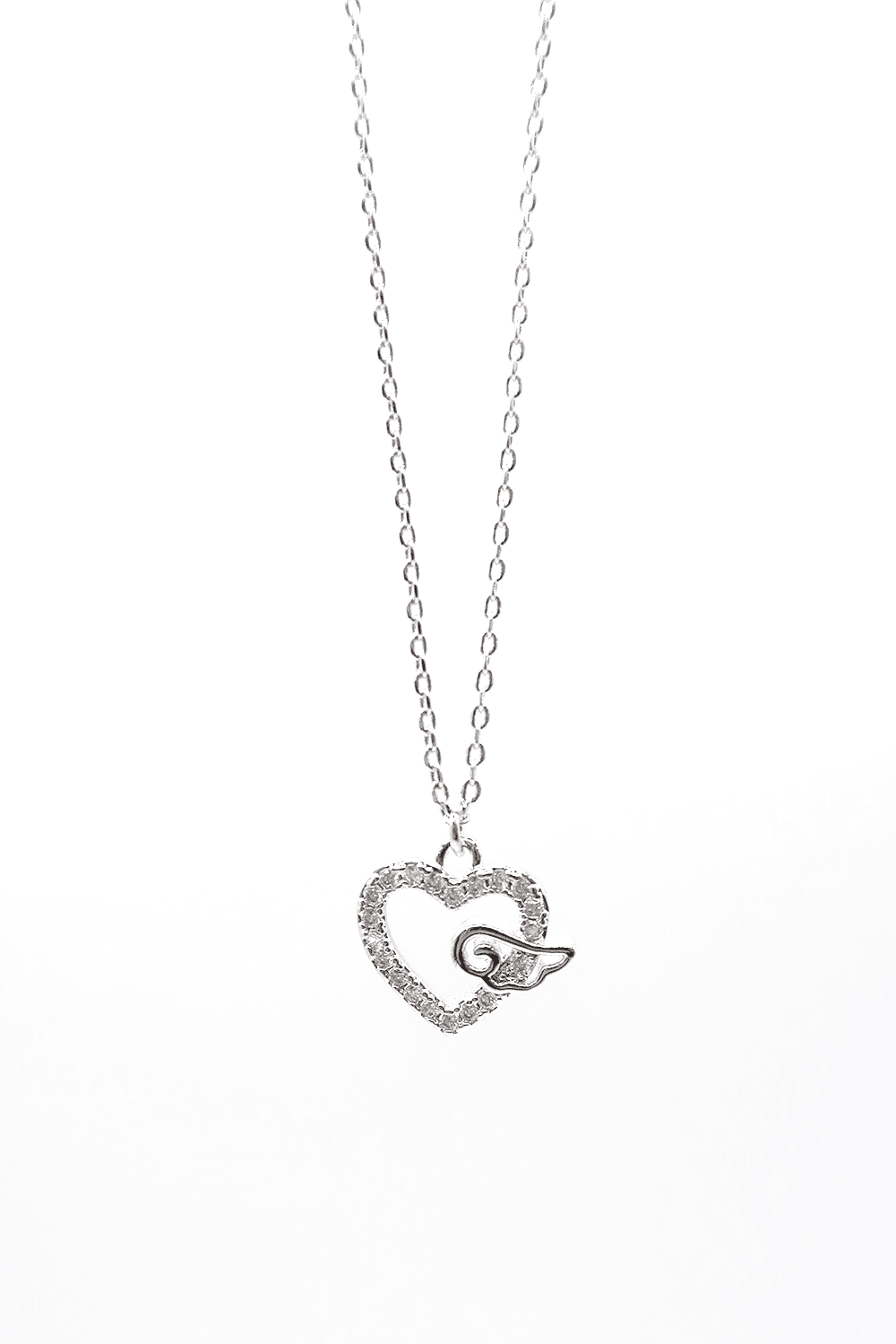 heart wing necklace