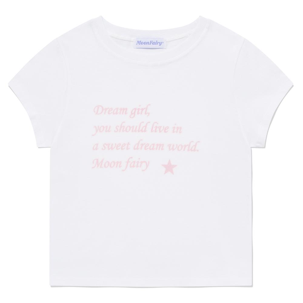 MF DREAM GIRL TEE-WHITE