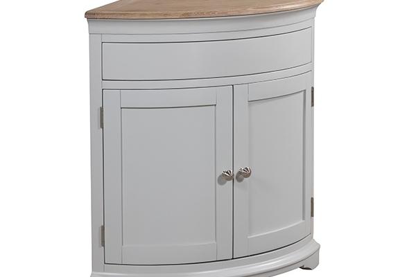 파스텔그레이 원목 앤더슨 다용도 코너테이블