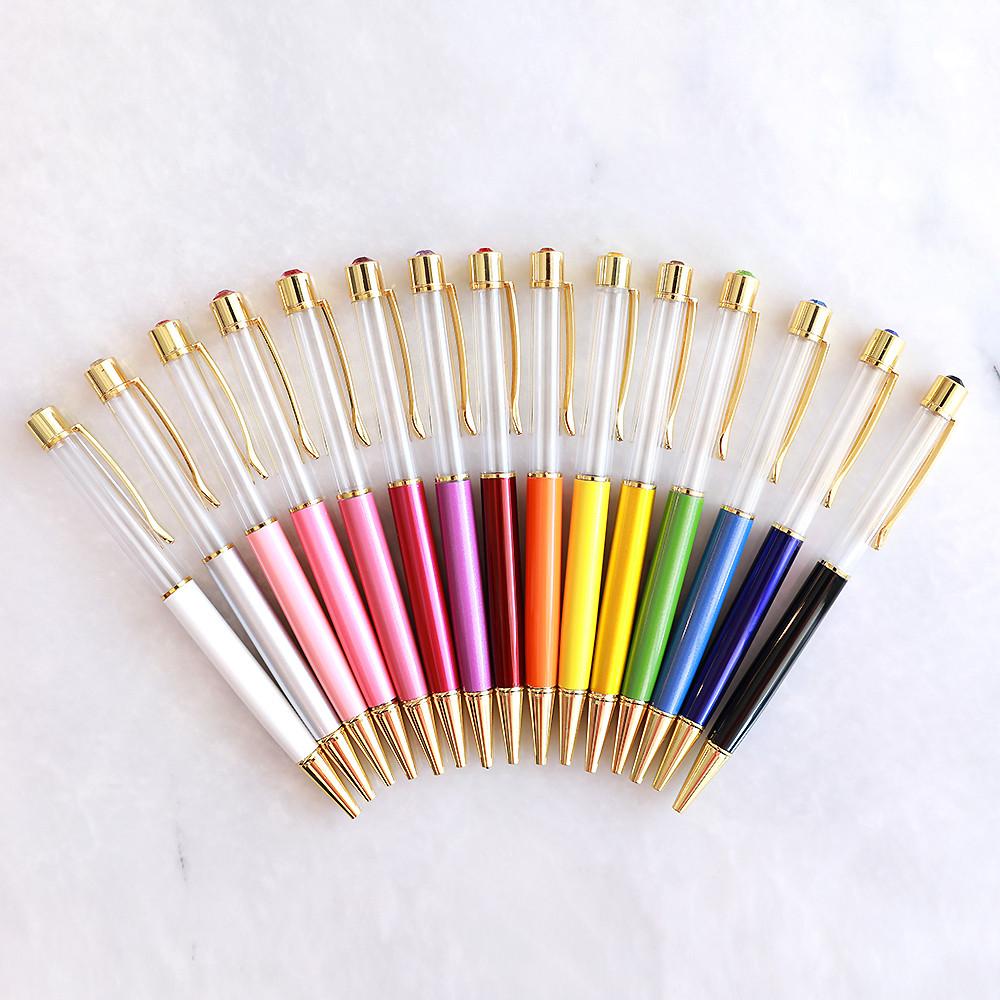 하바리움볼펜 프리저브드 드라이플라워 큐빅 꽃볼펜