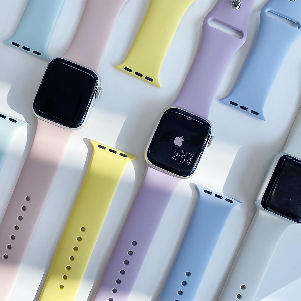 더블D 애플워치 밴드 울트라 SE SE2 8 7 6 5 4 3 더블버클 실리콘 스트랩