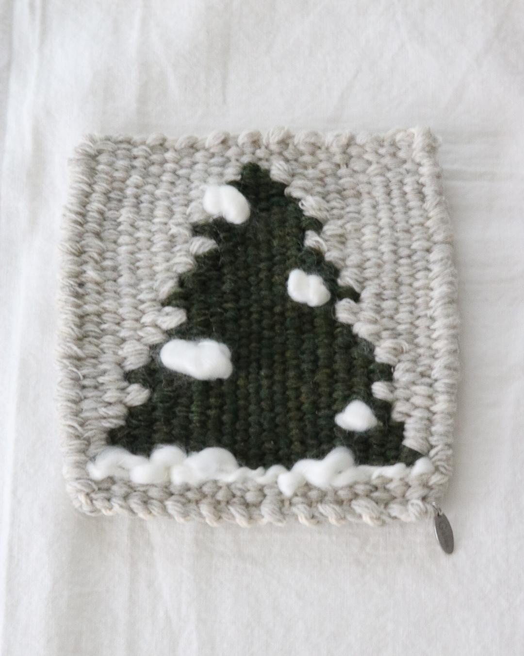 christmas tree coaster(snow)