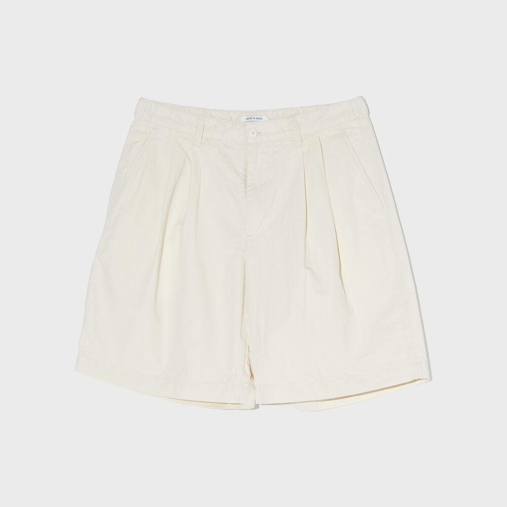 Wide Chino Shorts (Cream)