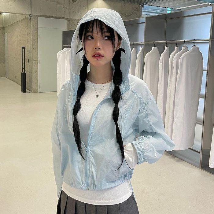 쉬어 크롭 바람막이 점퍼_KD2JPG2101F_LBU