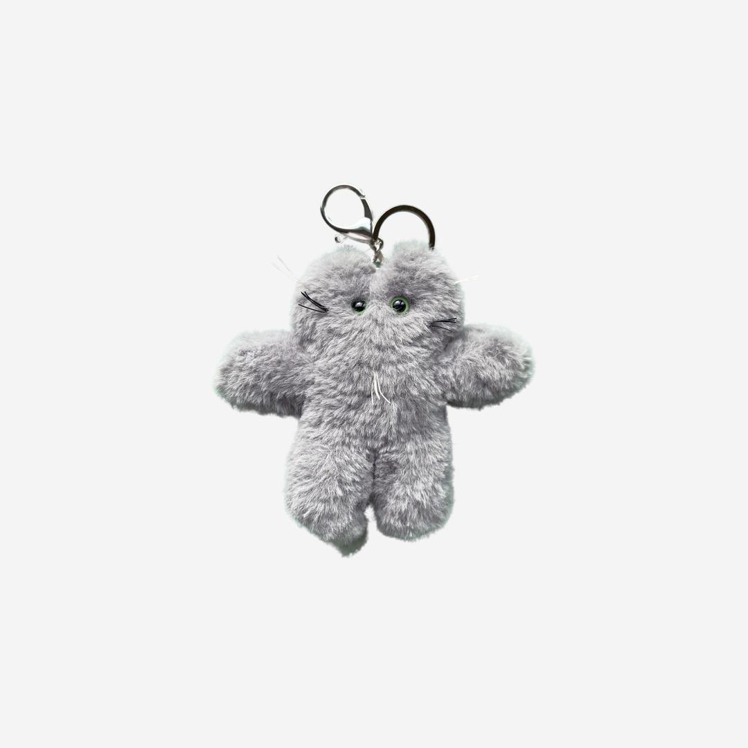 Godashin Cats Keyring Grey
