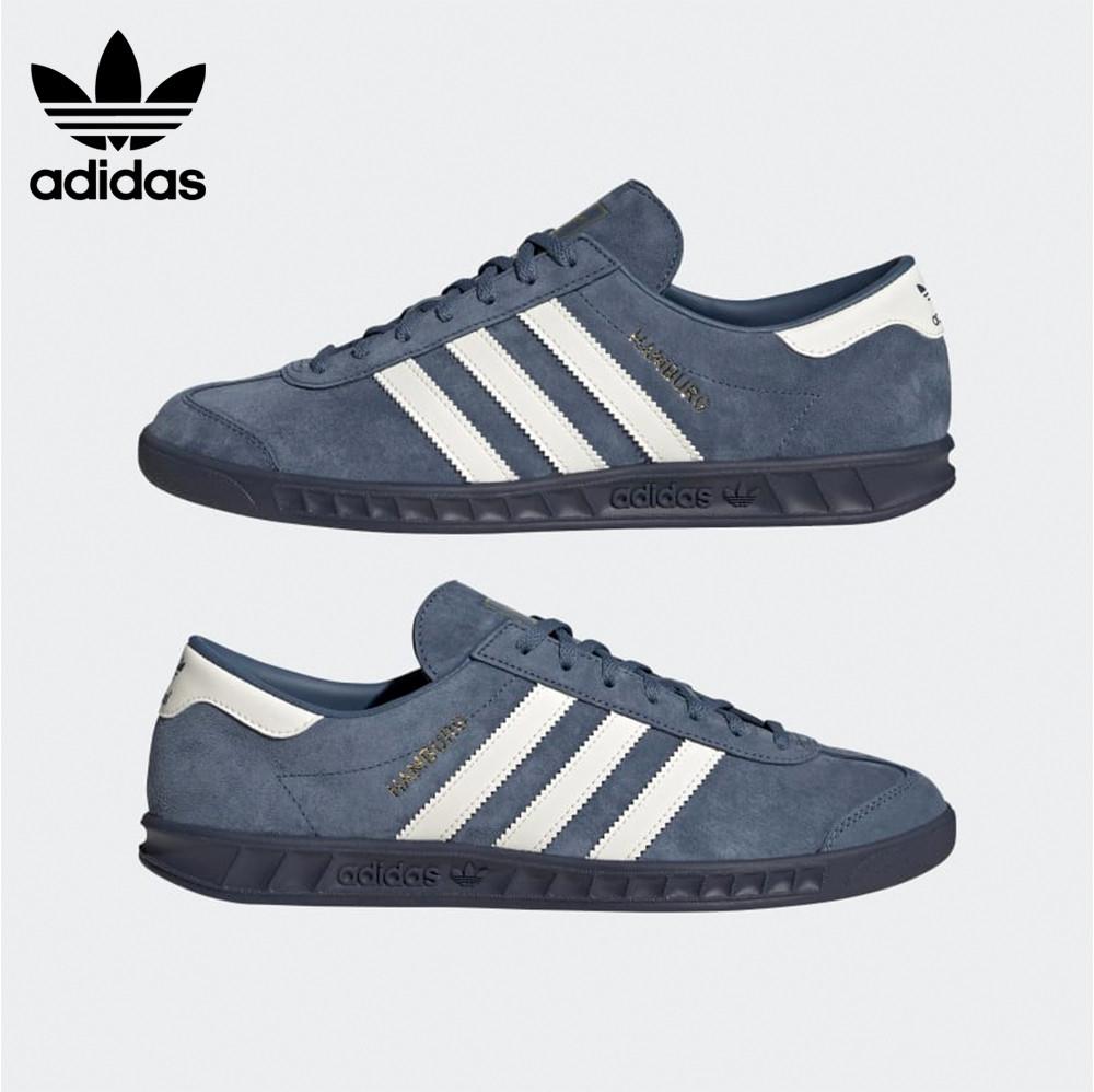 아디다스 함부르크 운동화 남녀공용 커플 스틸 블루