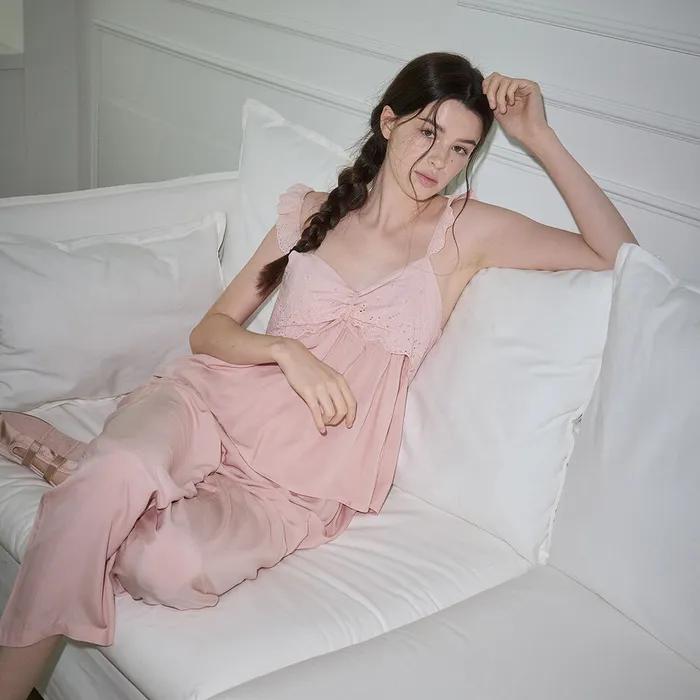MJ_Bow sling nightgown_PINK