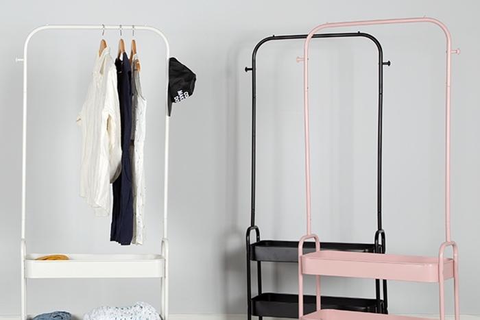 Harper 2단 수납형 이동식 행거 3colors