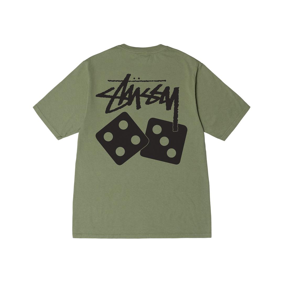DICE PIGMENT DYED TEE - Artichoke / S
