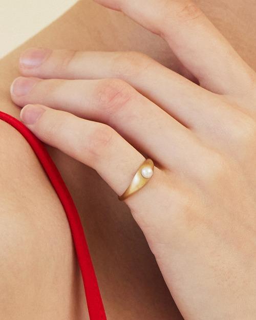14K INNW PETIT PEARL RING R005(무광)