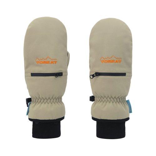 카보 스노우보드 장갑 베이지