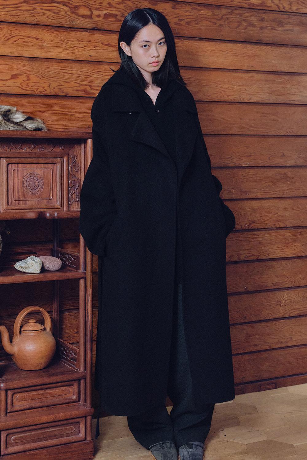 unisex grain handmade coat black [2color] (12/19일 순차적 배송 예정)