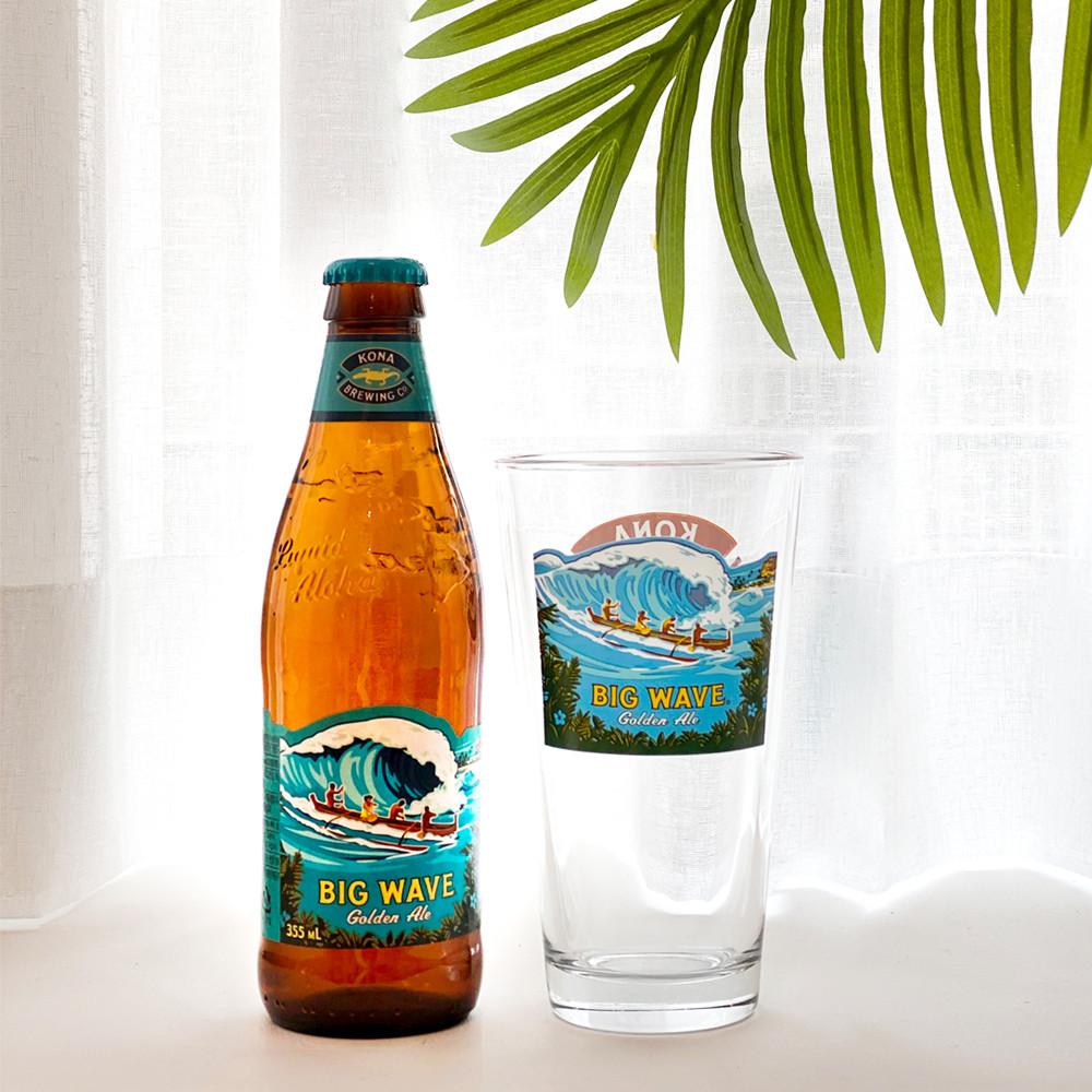 NEW 빅웨이브 전용잔 맥주잔 맥주컵 KONA BIG WAVE 450ml [코나비어코리아 정식 수입사]