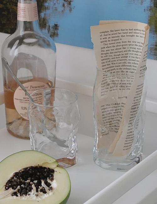 Unique Wave Glass Cup_2size