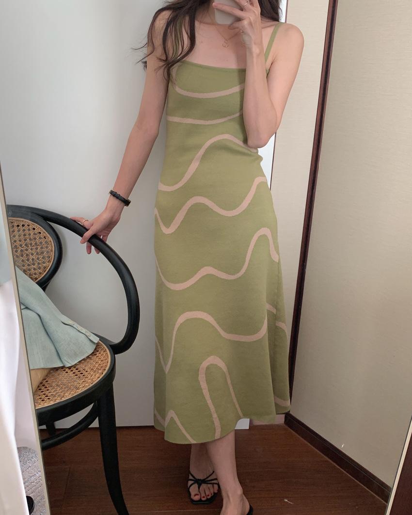 [TheOfen] 웨이른 나시 니트 원피스 /2Color