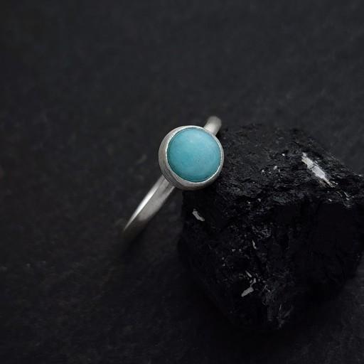 은92.5% 6미리 아마조나이트 반지