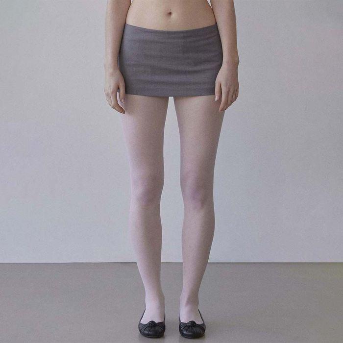 Good Girl Micro Skirt Gray
