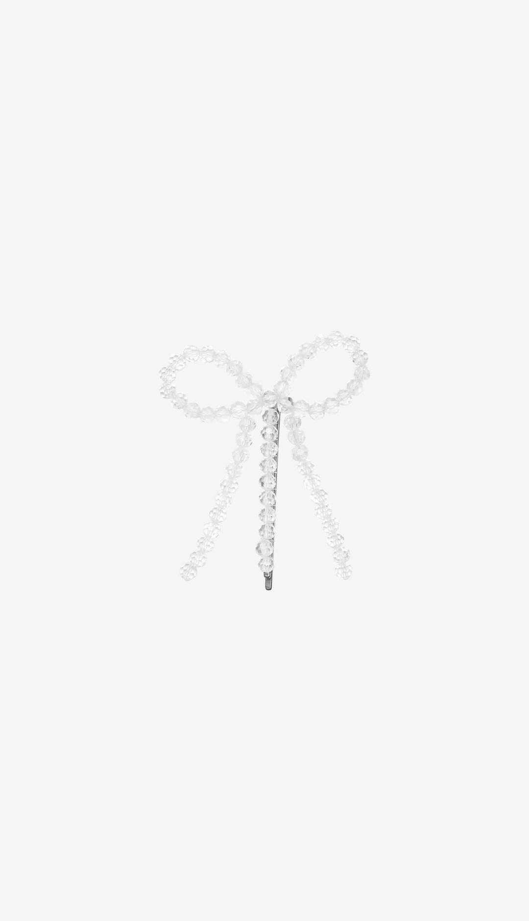 296. Ribbon Jewel Pin _ Light
