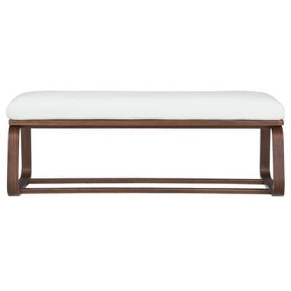 [무인양품] 리빙 다이닝ㆍ벤치 1(몰드 쿠션 사양)ㆍ브라운ㆍ호두나무