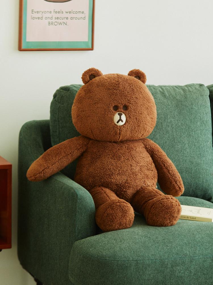 라인프렌즈 허그브라운 대형 인형 (55cm)