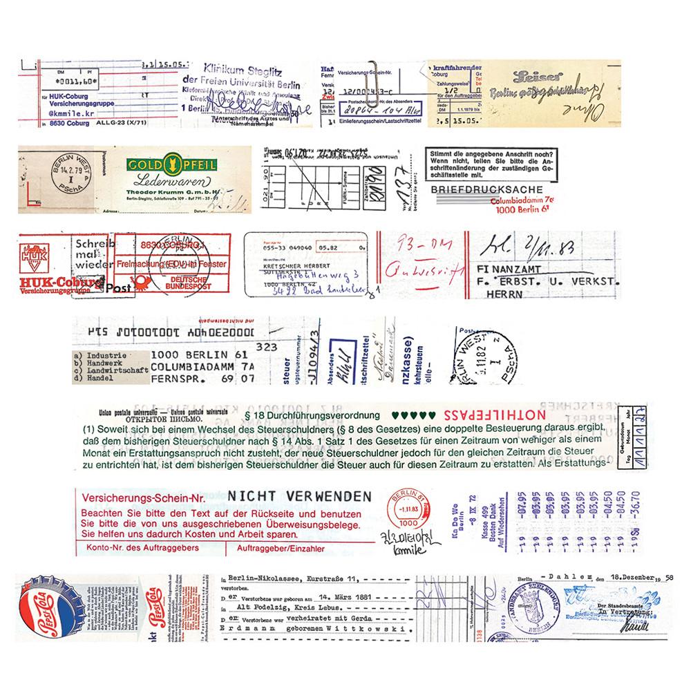 Berlin Paper and Mail Layered Together 1st 마스킹테이프 (20mm)