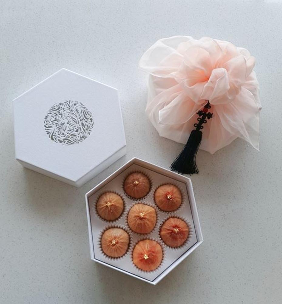 특별한날 곶감단지 보자기포장 선물세트