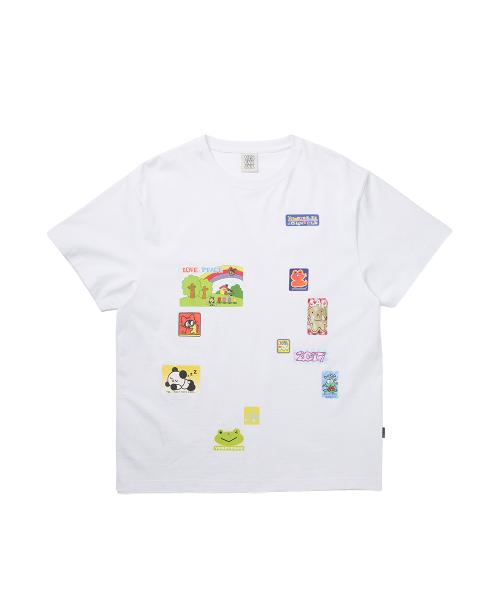 Y.E.S Dump Sticker Tee White