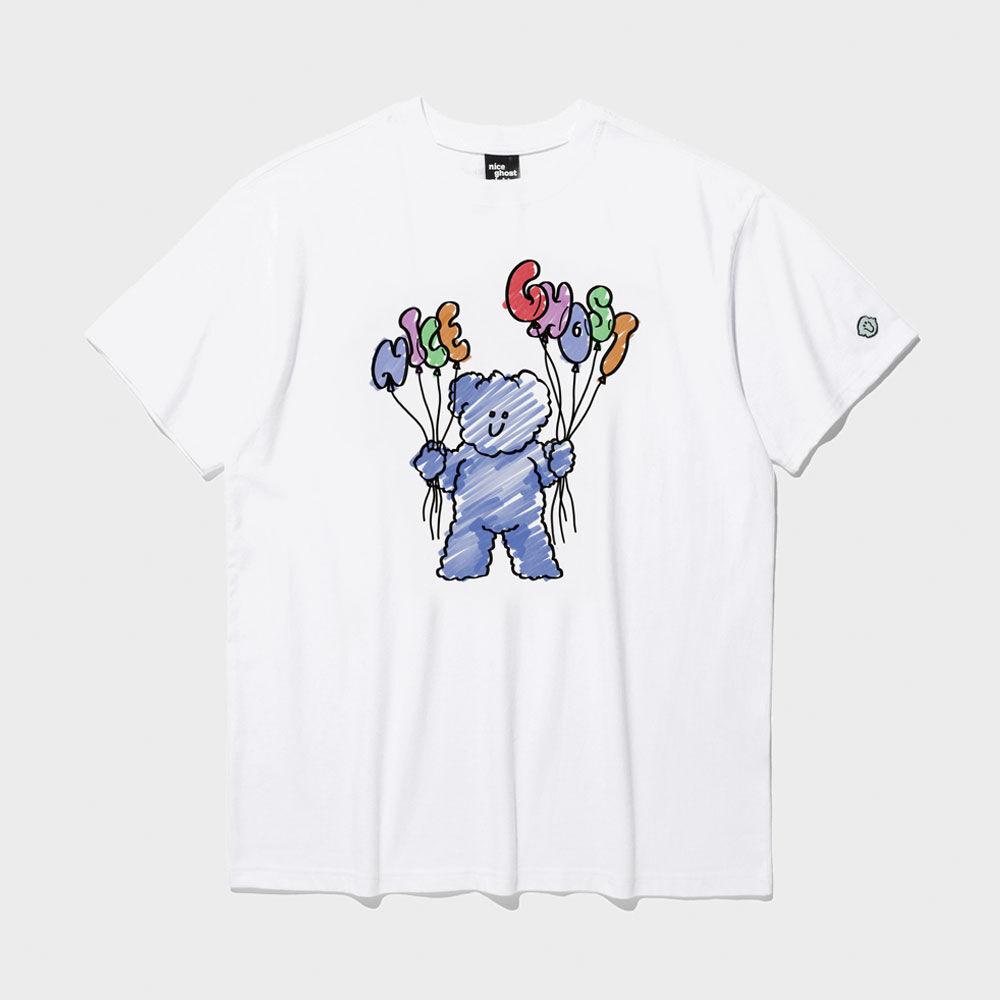 벌룬 마카 드로잉 UV 티셔츠_화이트(NG2DMUT505A)