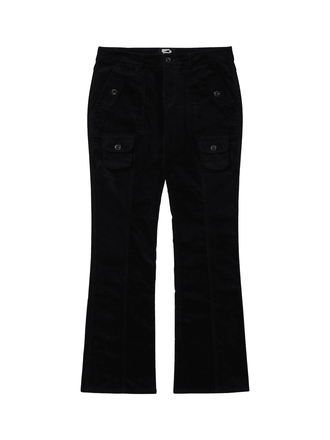 Pocket Bootscut Pants Black