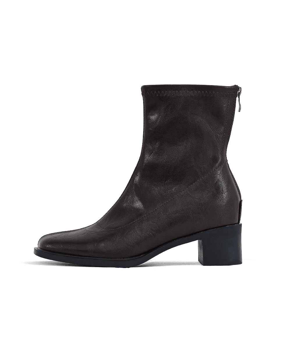 세라프 스트레치 키높이 앵클 부츠