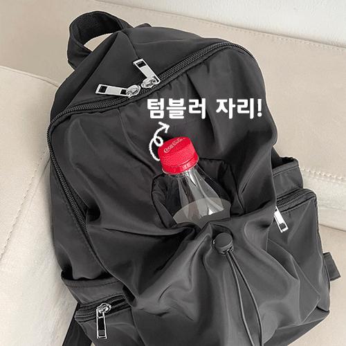 더클립 [🥤텀블러백/수납력짱] 하이킹 포켓 여행 백팩, 등산 가방, 고프코어룩