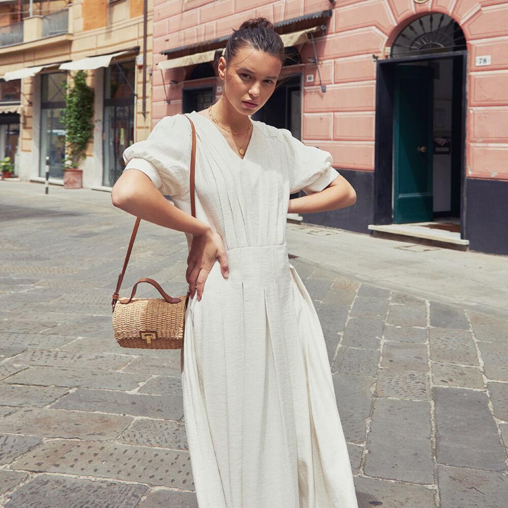 Volume v neck dress - 2 color