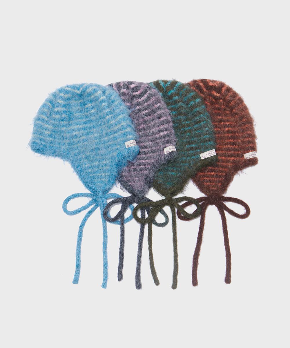 [NEW 10%] SHAGGY KNIT FLAP CAP - 4 colors