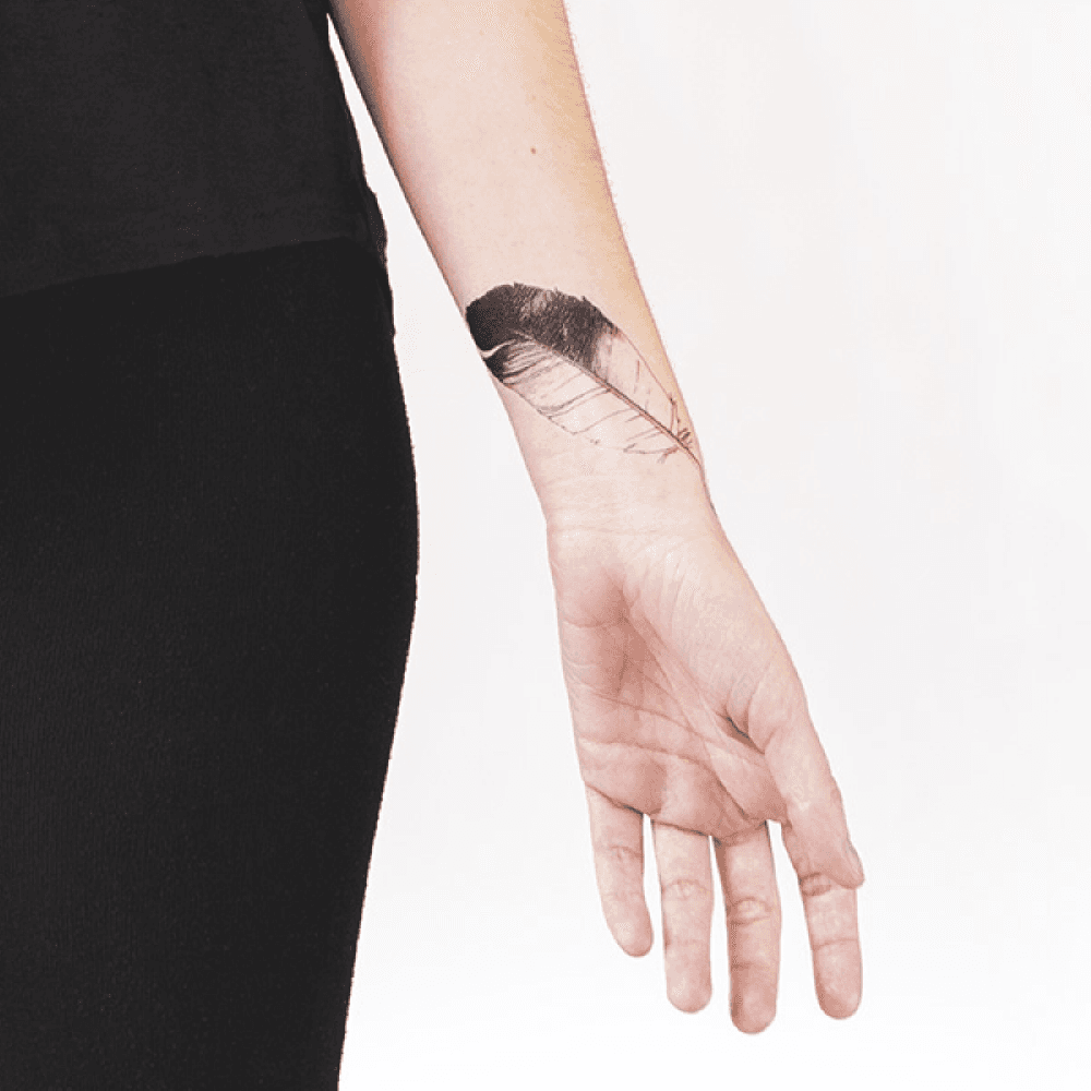 Eagle Feather 타투스티커 페어 2매