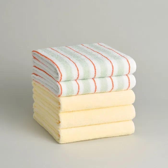 페이스 타월 5P기획 - 피크닉 그린+레몬 옐로우 (에디션_가든컬렉션)