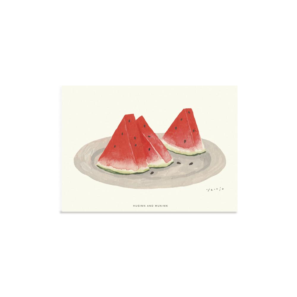 water melon - Drawing card
