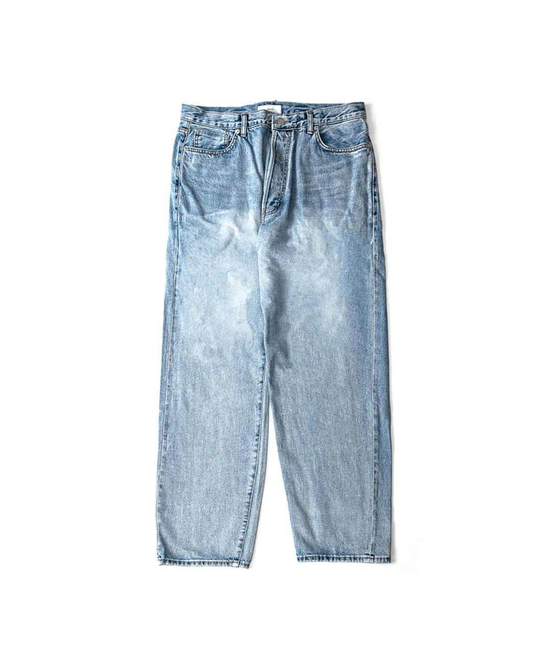 [25SS] Organic Cotton Wide Tapered Denim Pants - Bleached
