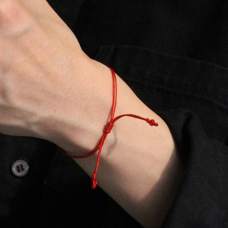 bracelet 101 red (비즈 실팔찌)