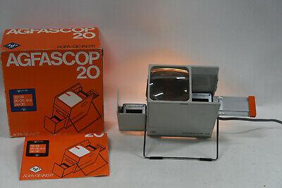 Agfa Agfascope 20 35mm Film Slide Viewer in Original Box with Manual