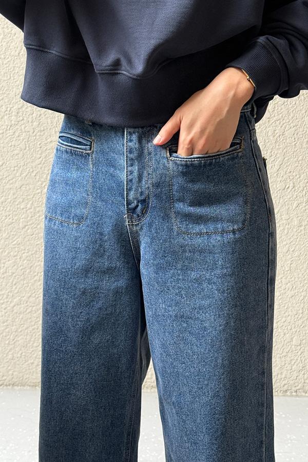 holic 4936 다크블루 포켓 데님