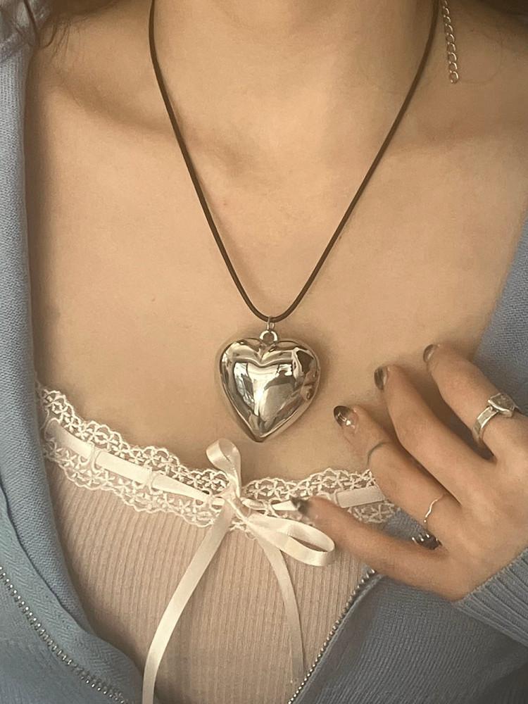 big heart necklace |빅하트 넥클리스
