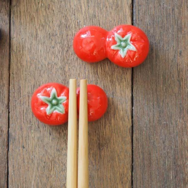 귀여운 채소 수저받침 젓가락받침대 - 토마토 1P