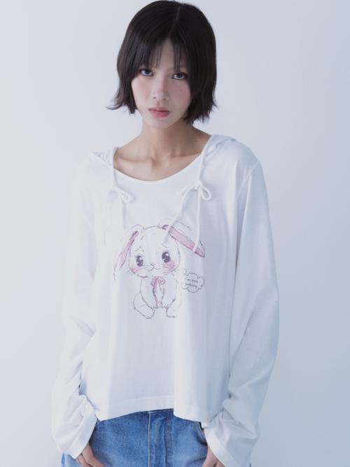 SULKING RABBIT HOODIE