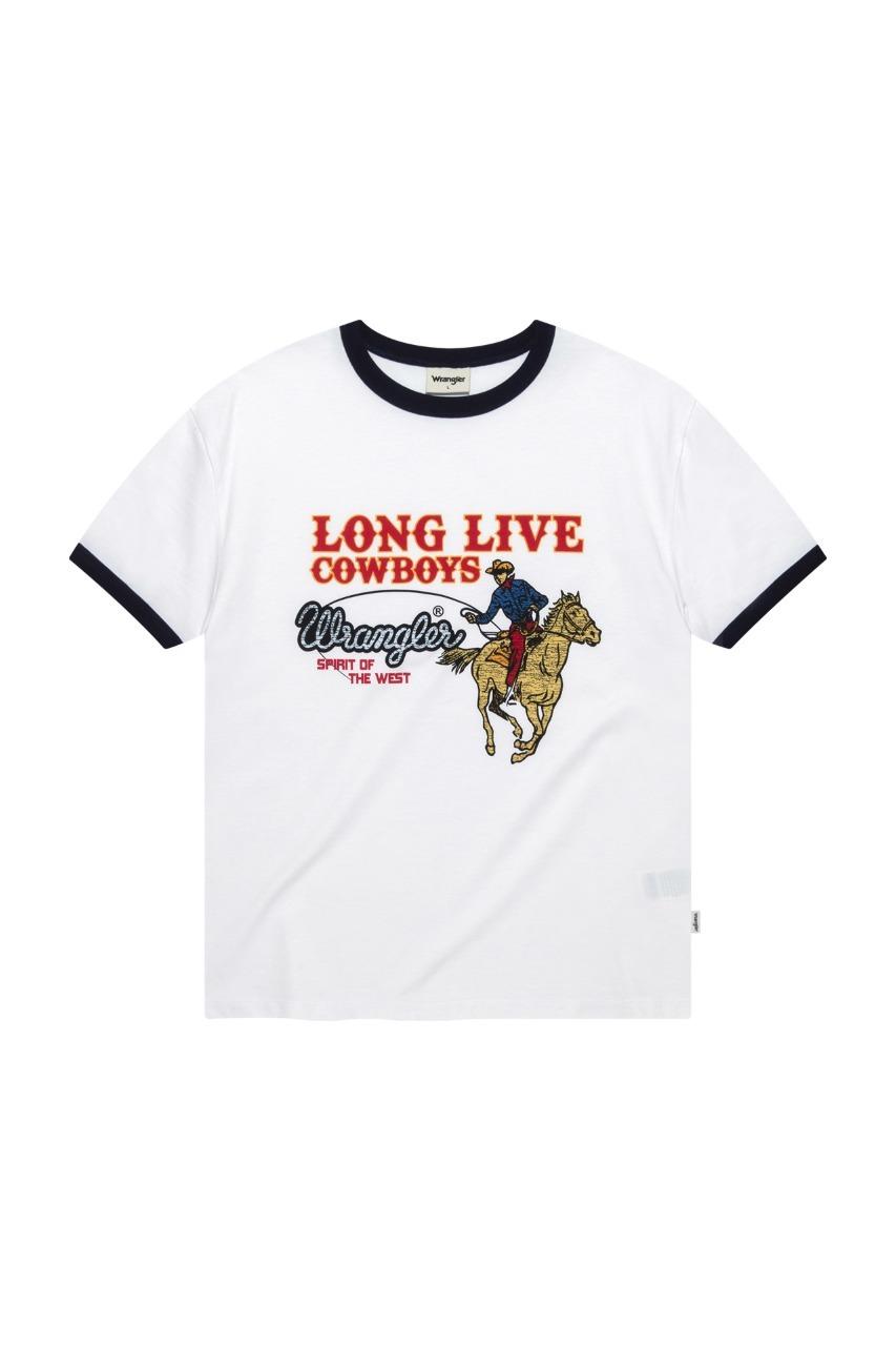 [6/2 예약배송] Cowboy Ringer T-Shirt White