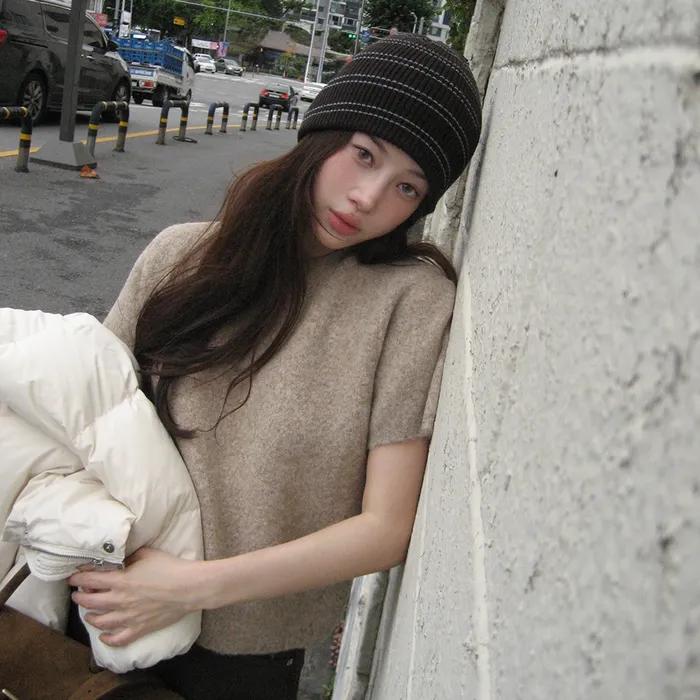 [유하착용] 10차 리오더_Alpaca Round Knit_Oatmeal