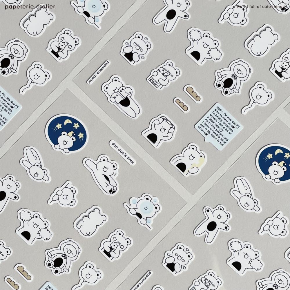 doo doo's time 01 | 다이어리꾸미기 씰 스티커
